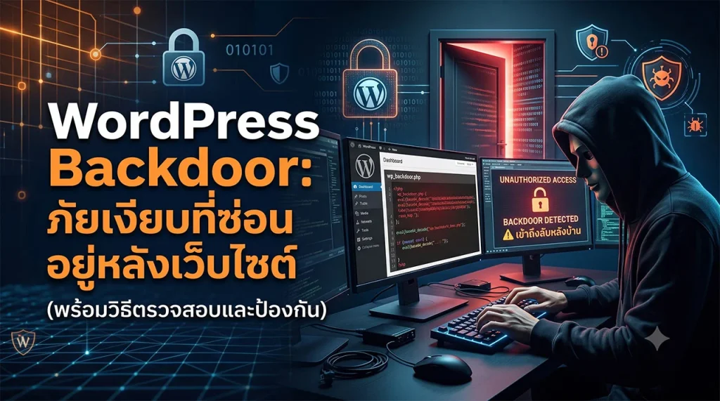 เจาะลึกภัยเงียบ WordPress Backdoor คืออะไร พร้อมเปิดจุดซ่อนตัวที่ผู้ดูแลเว็บไซต์ต้องรู้